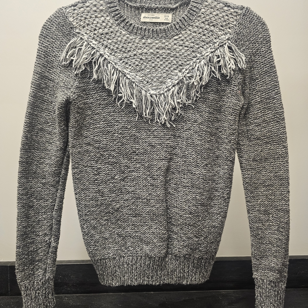 Abercrombie & Fitch Charcoal Knit Sweater